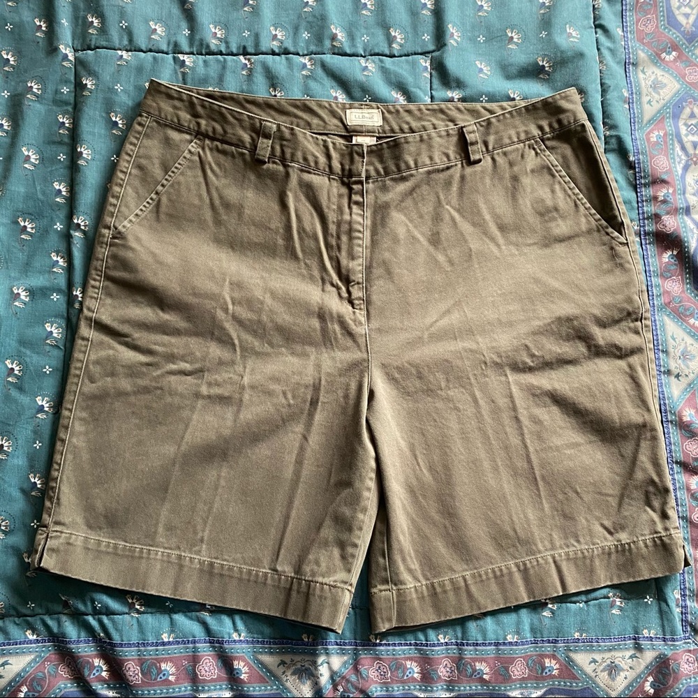 L.L. Bean Khaki Bermuda Shorts
